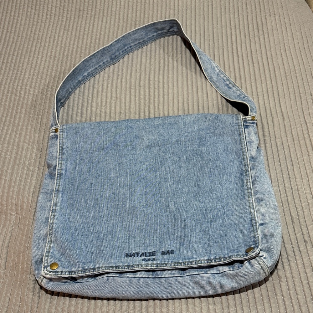 Denim Blue Messenger Bag